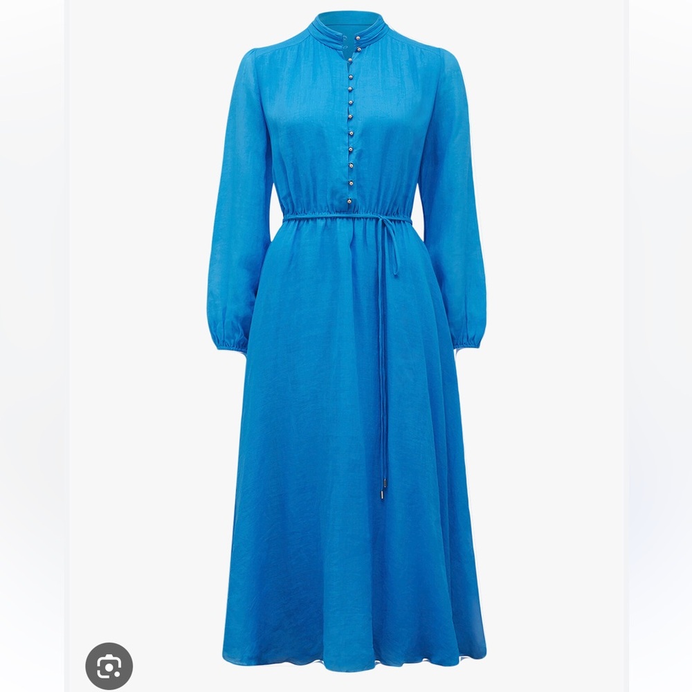 Ever New vivid cornflower Gwen button up midi dress